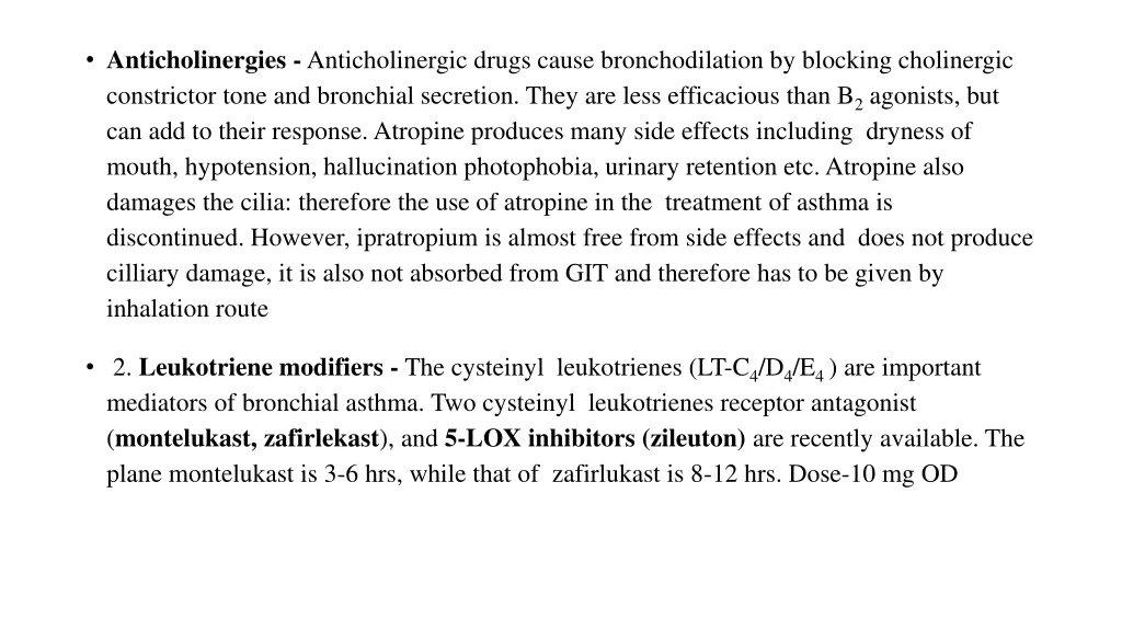 anticholinergies anticholinergic drugs cause