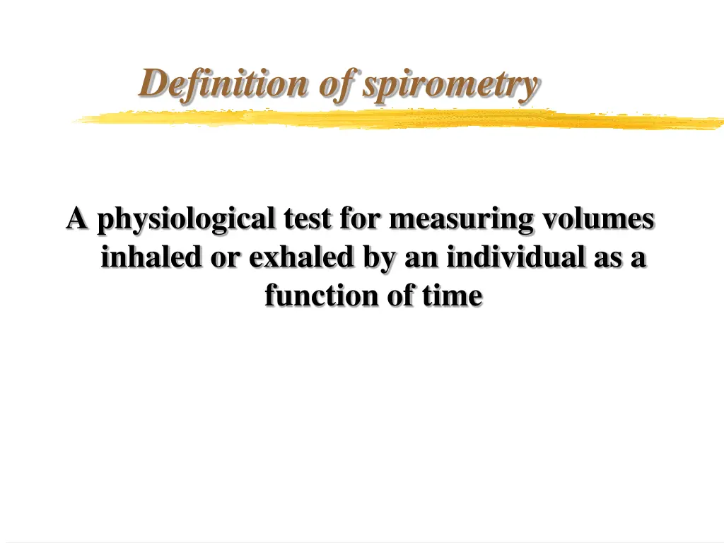 definition of spirometry