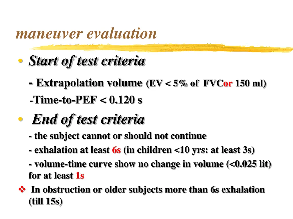 maneuver evaluation
