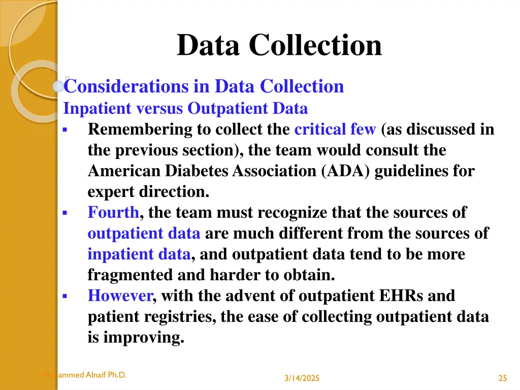 data collection 18