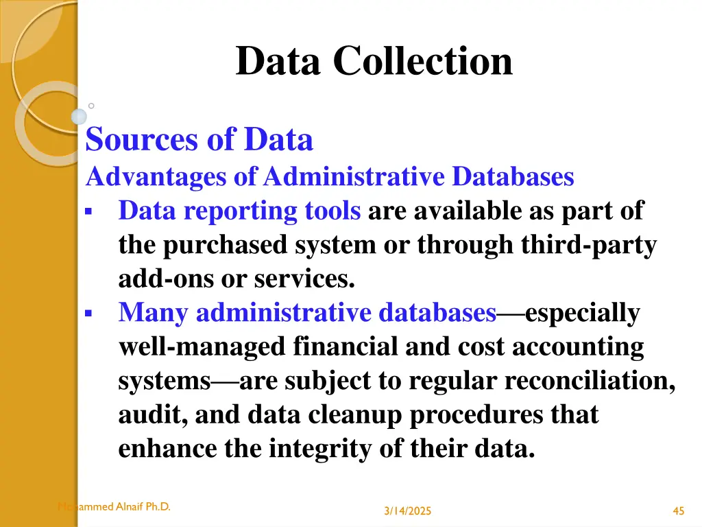 data collection 38