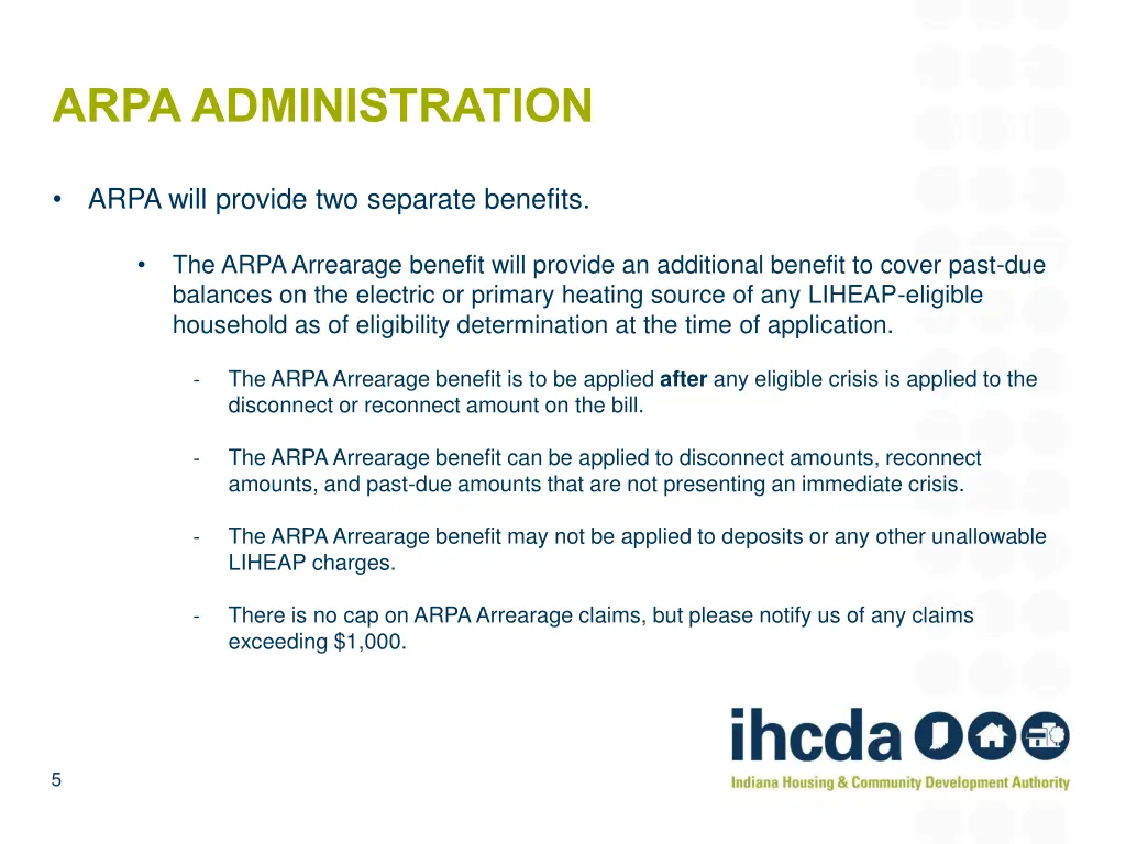 arpa administration 2