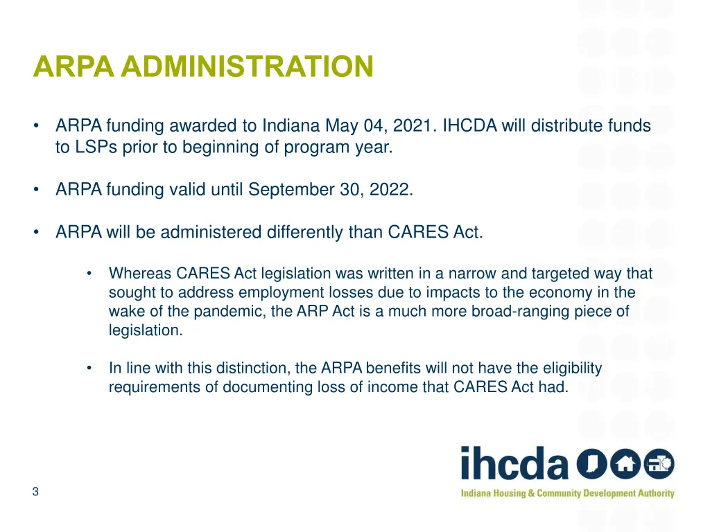 arpa administration