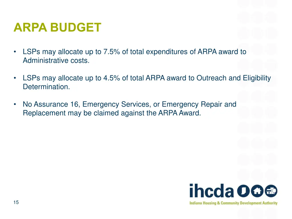 arpa budget