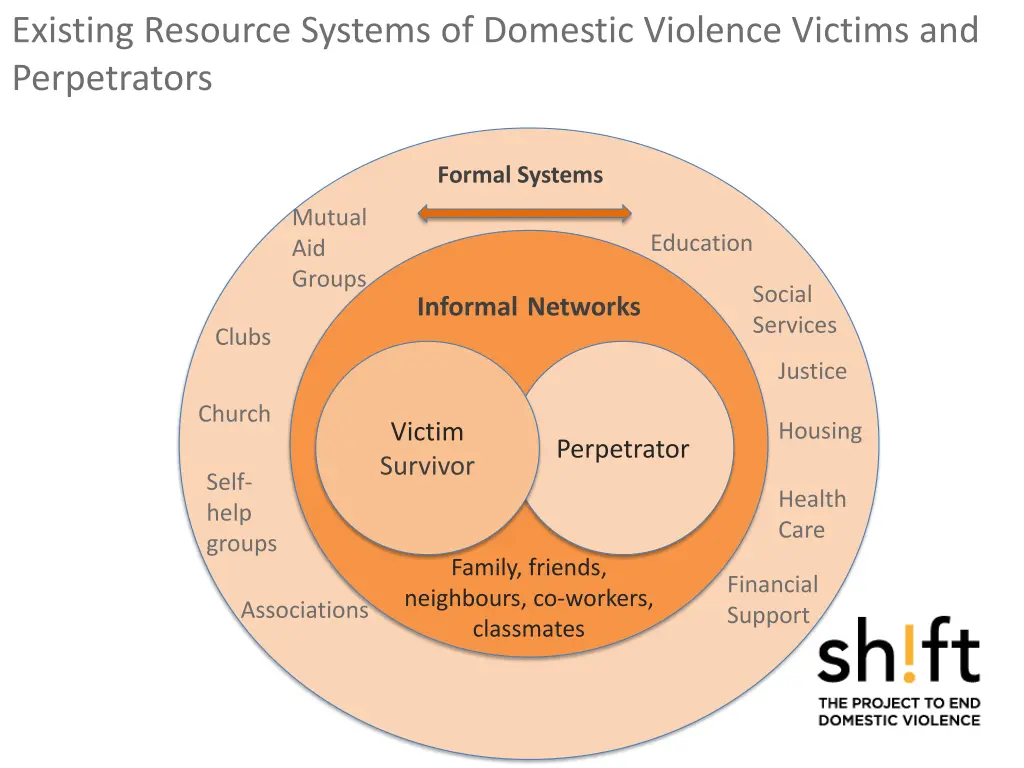 existing resource systems of domestic violence