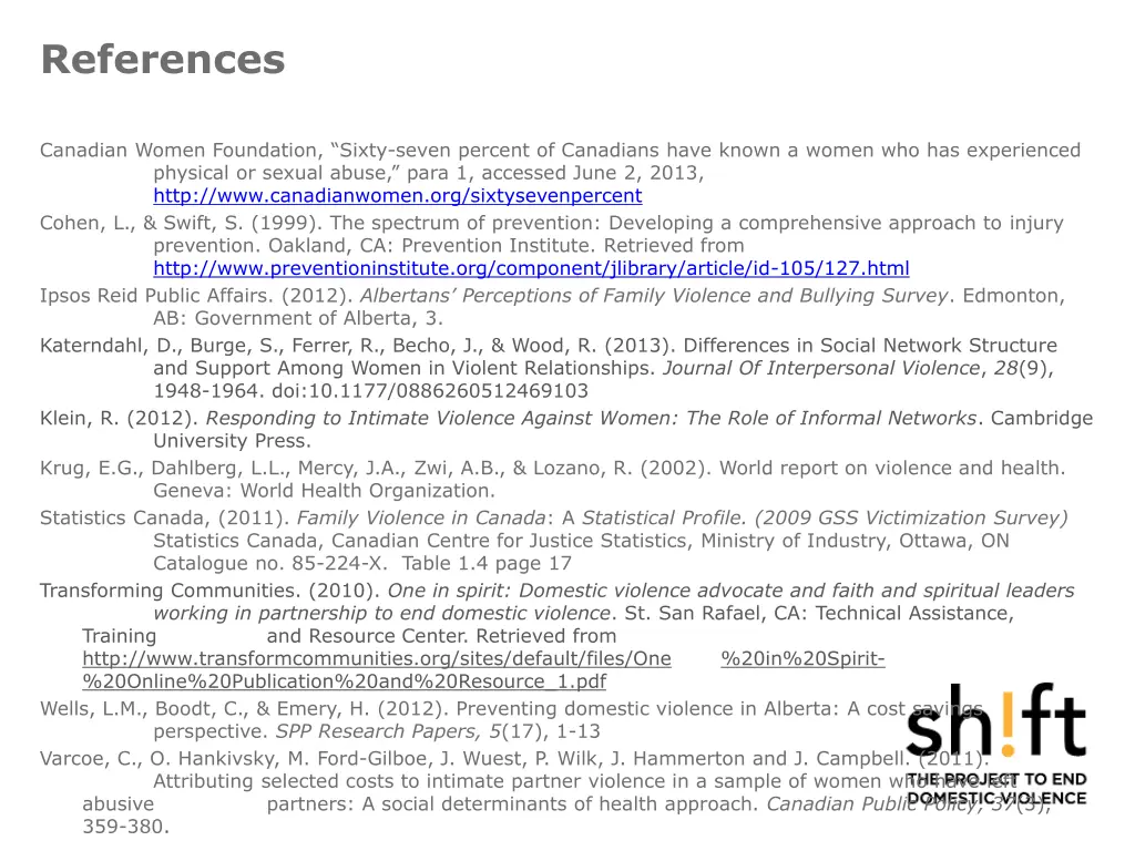 references