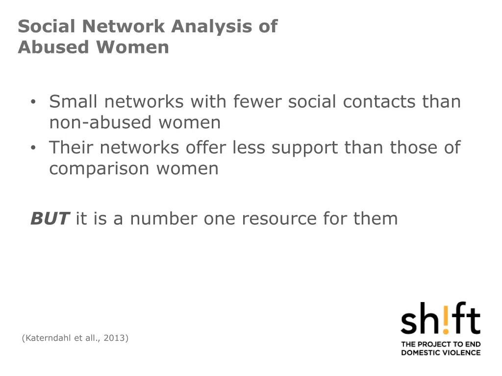 social network analysis of abused women