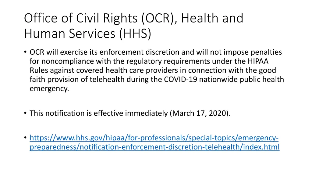 office of civil rights ocr health and human