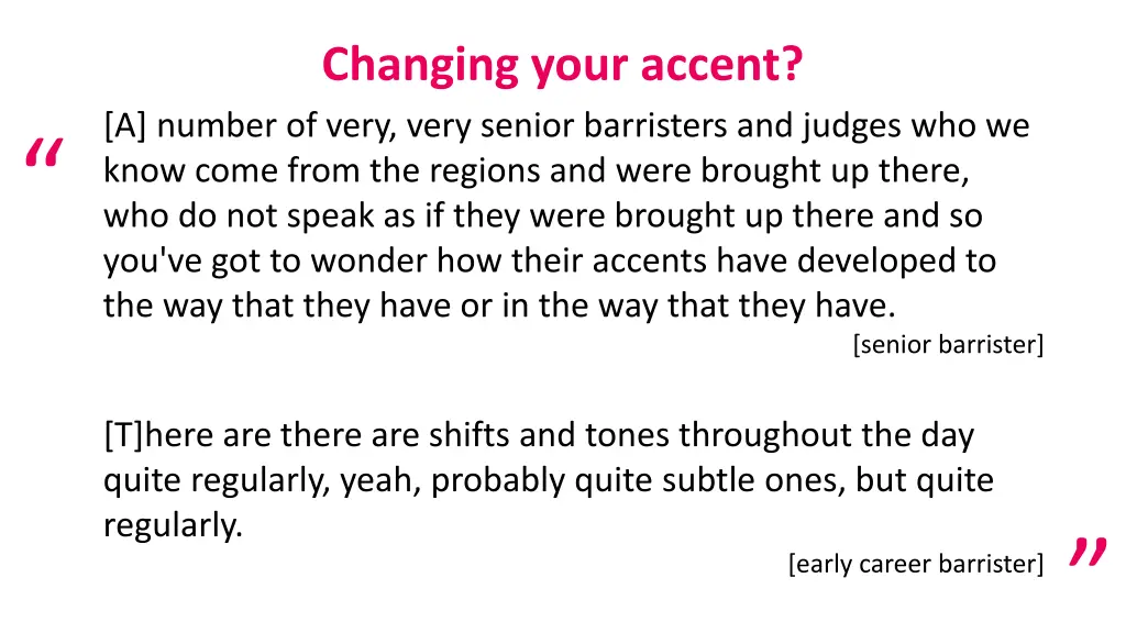 changing your accent