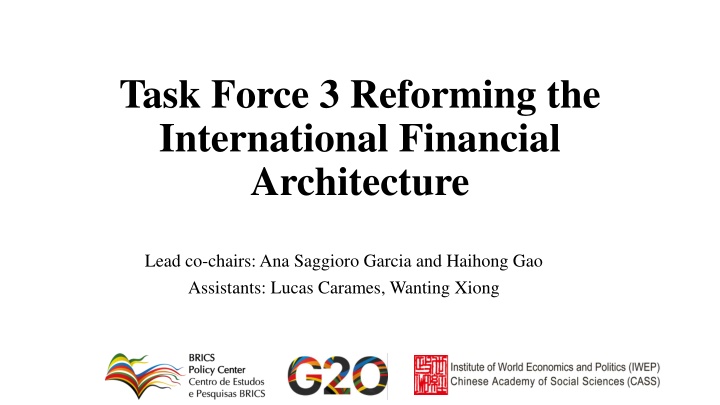task force 3 reforming the international