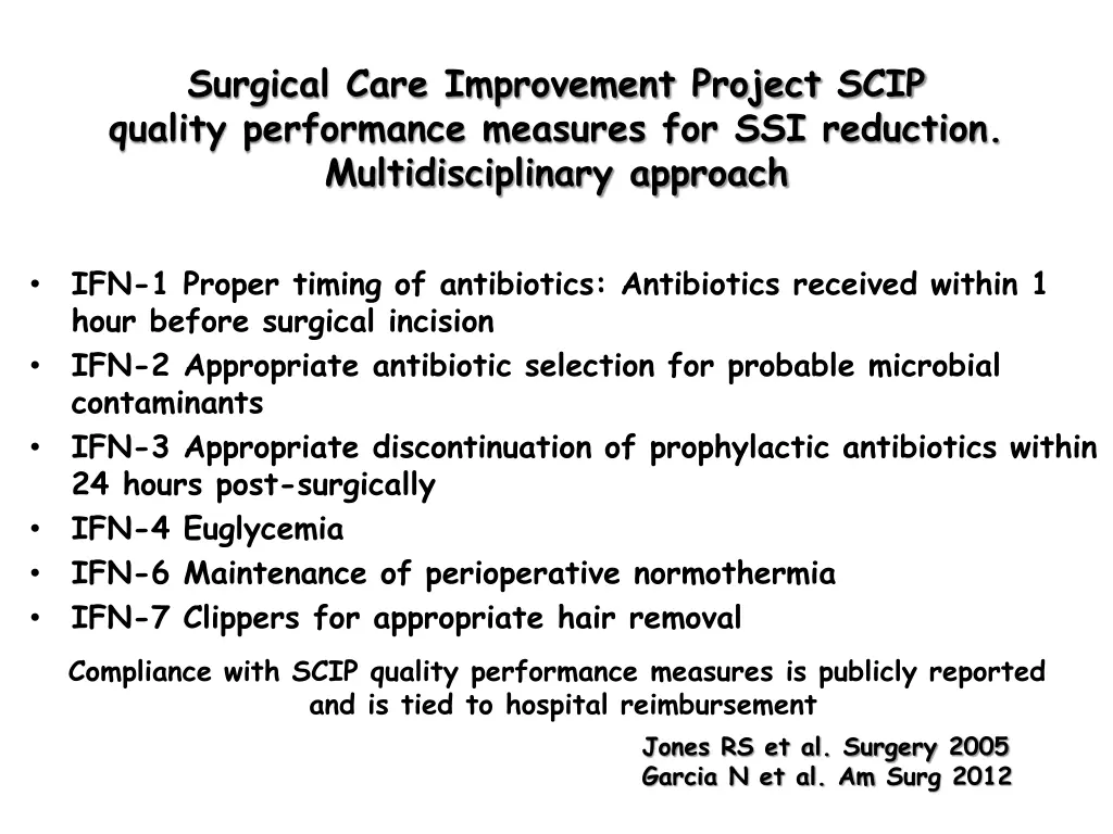 surgical care improvement project scip quality