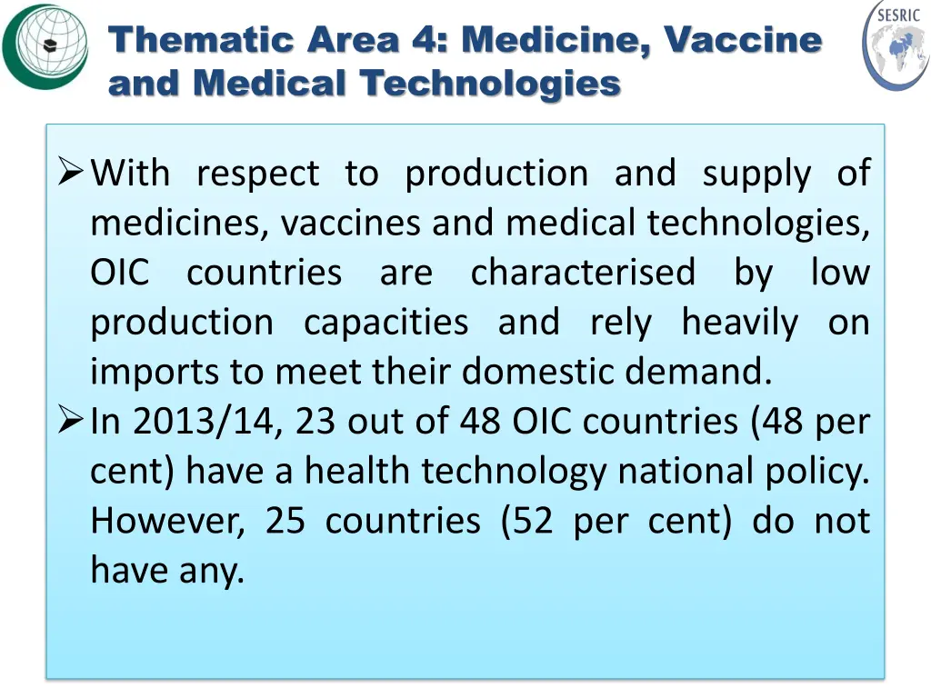 thematic area 4 medicine vaccine and medical