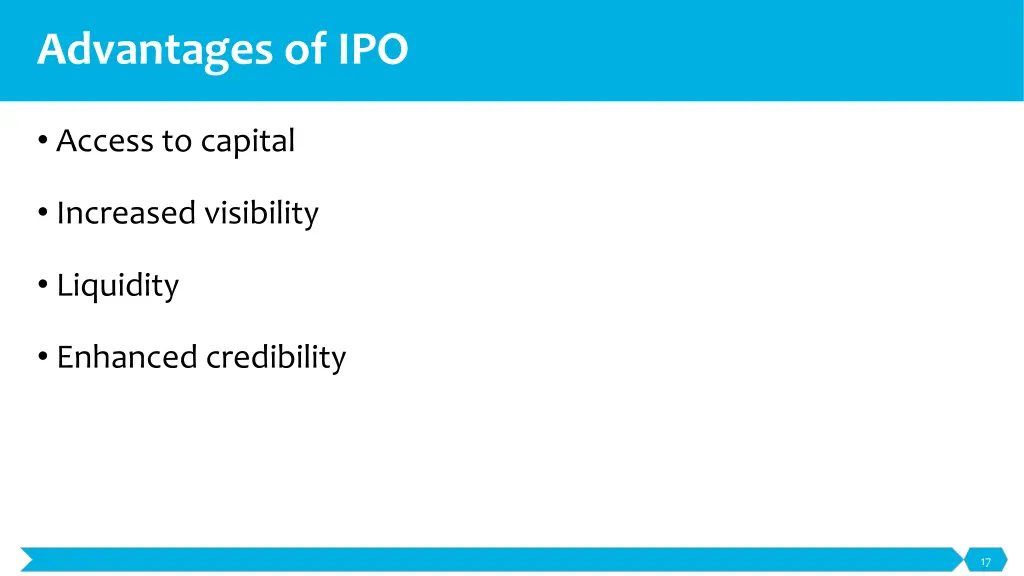 advantages of ipo