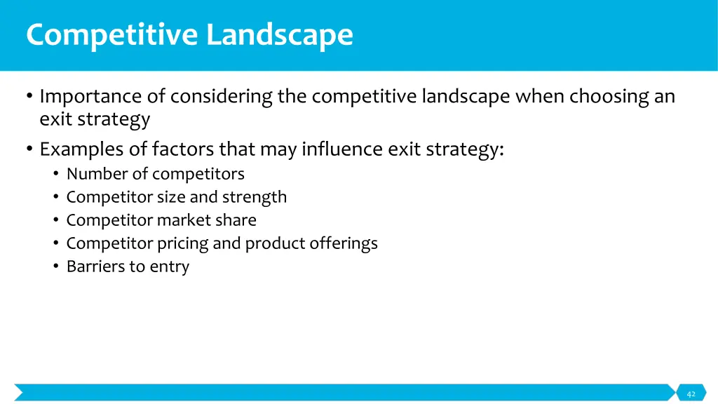 competitive landscape