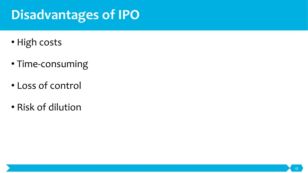disadvantages of ipo