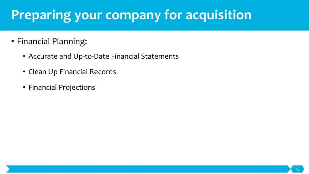 preparing your company for acquisition