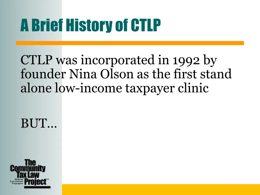 a brief history of ctlp