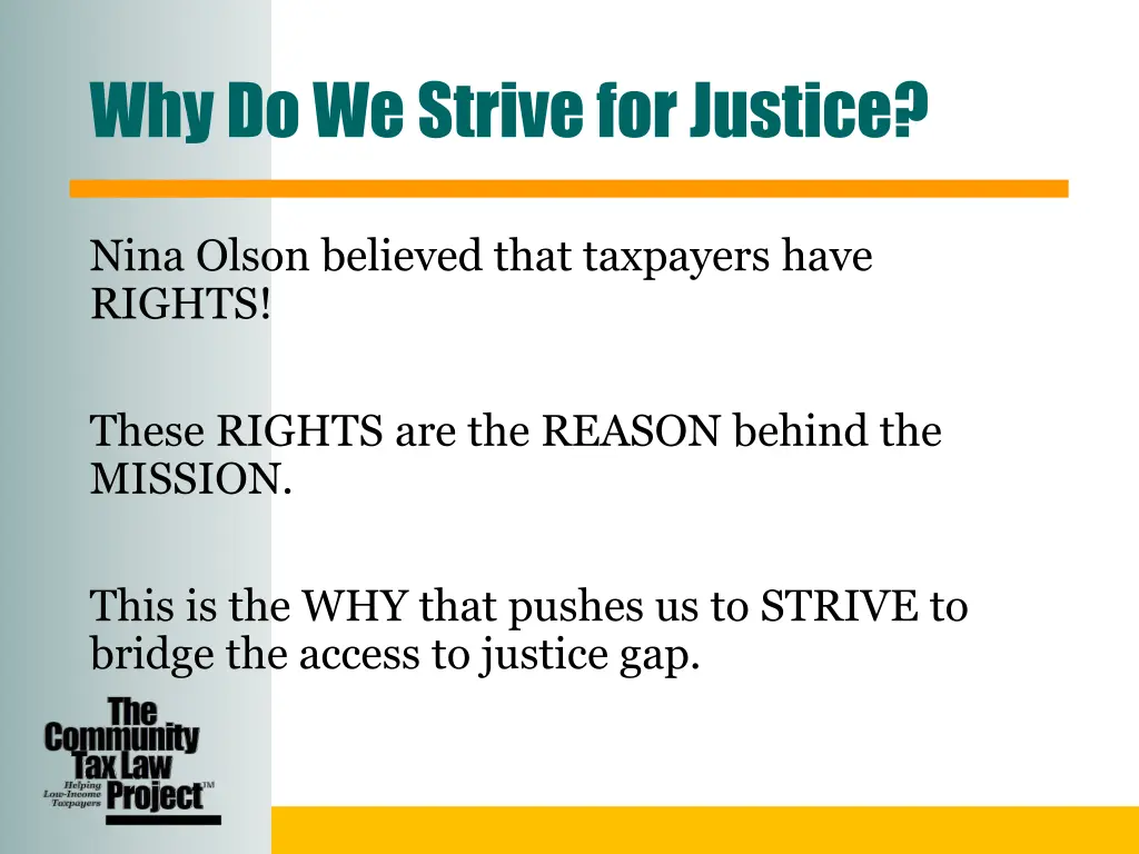 why do we strive for justice