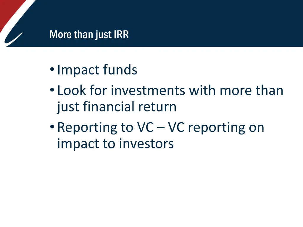more than just irr