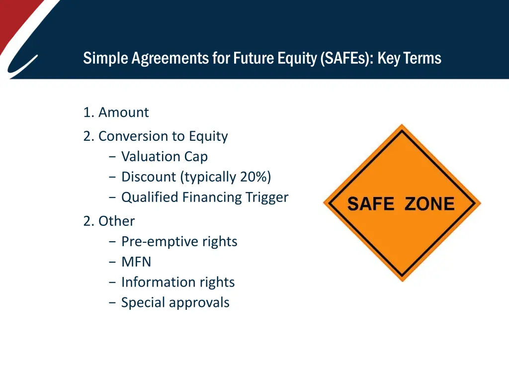 simple agreements for future equity safes