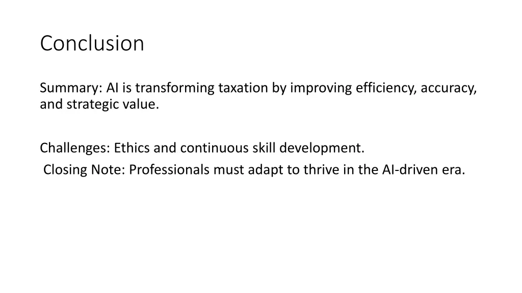 conclusion