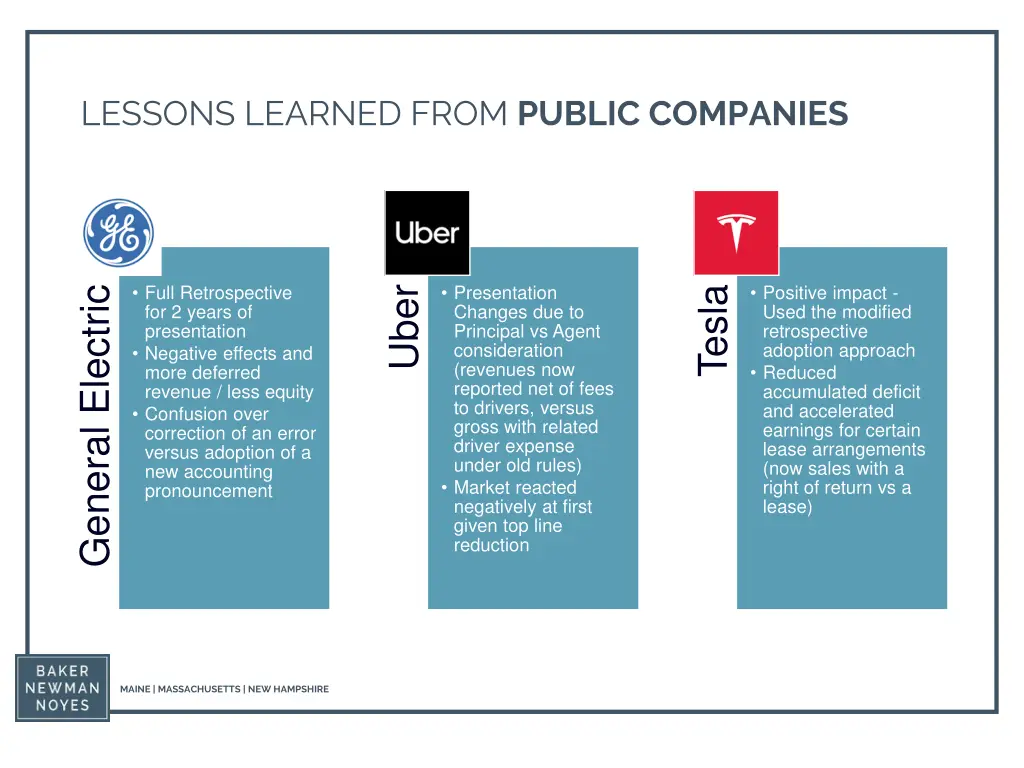 lessons learned from public companies