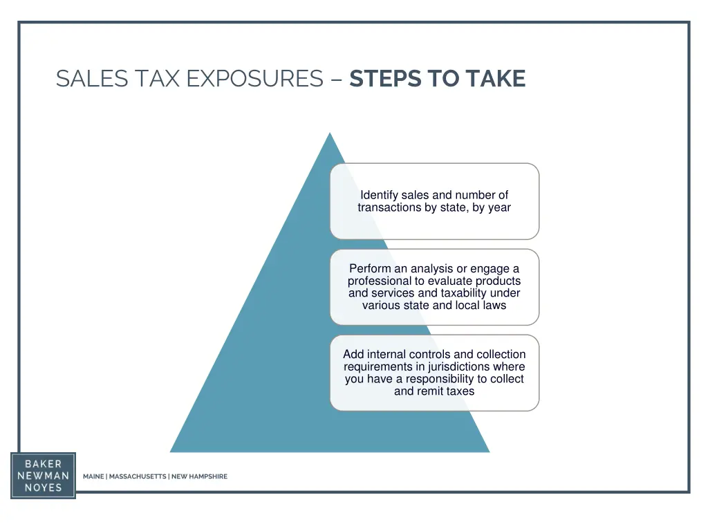 sales tax exposures steps to take
