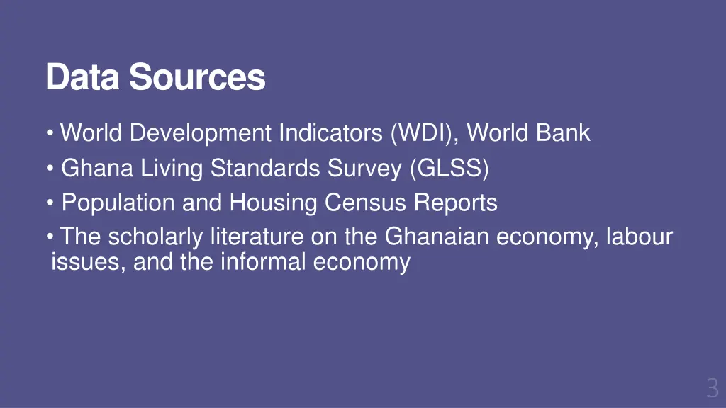 data sources