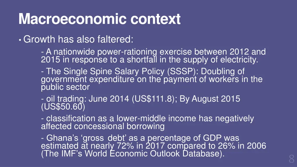 macroeconomic context 3
