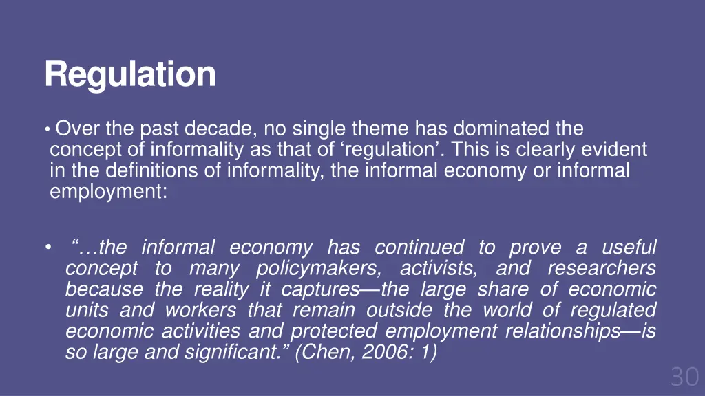regulation