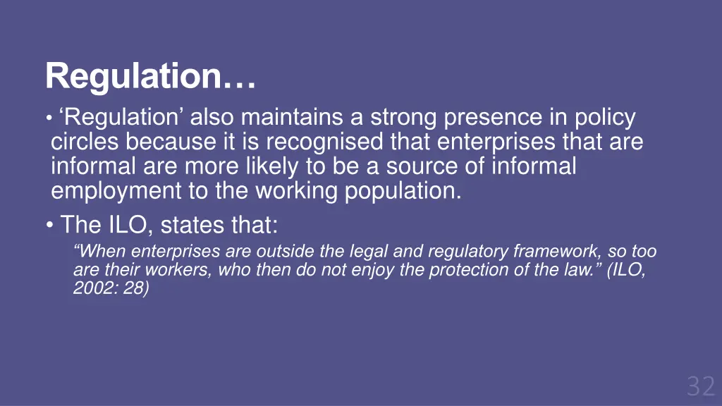 regulation regulation also maintains a strong