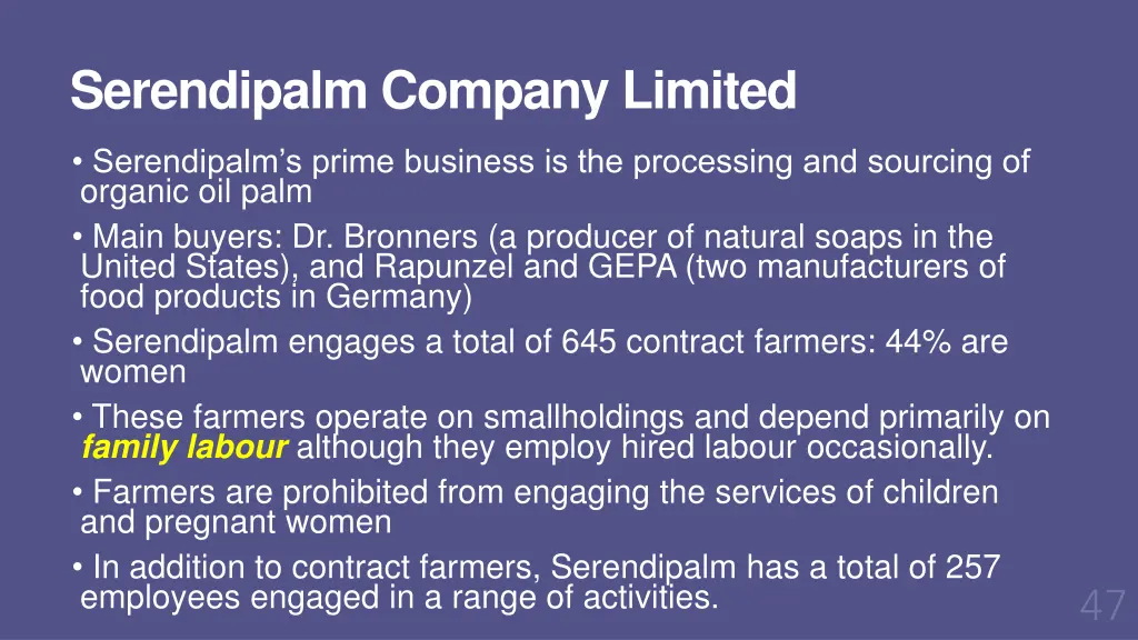 serendipalm company limited