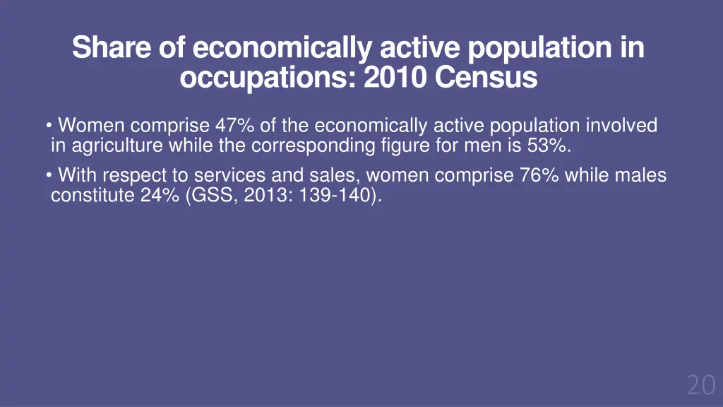 share of economically active population