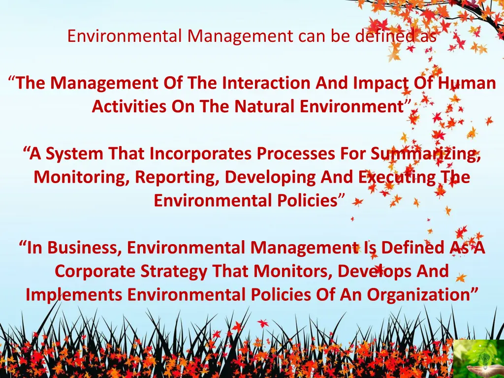 environmental management can be defined as