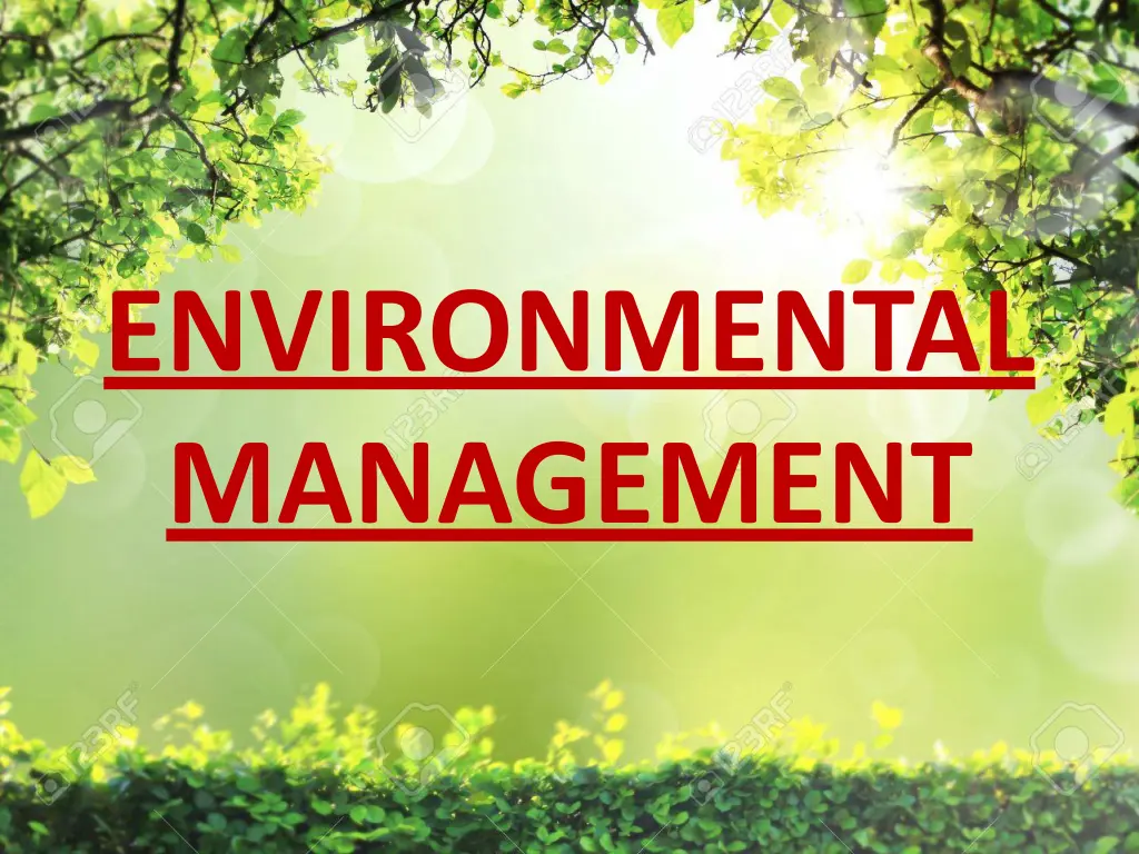 environmental management