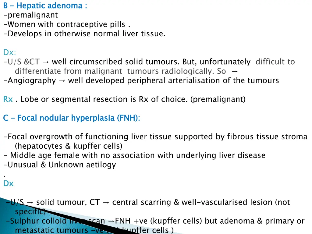 b b hepatic adenoma premalignant women with