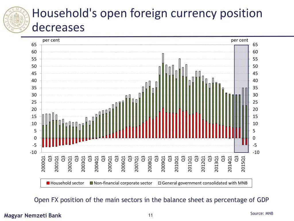 household s open foreign currency position