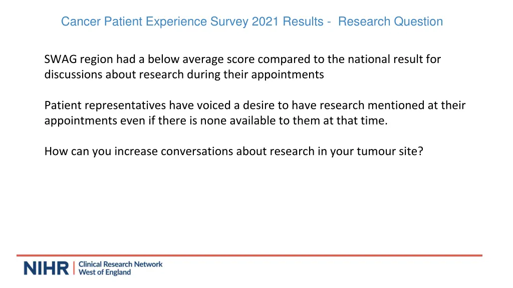 cancer patient experience survey 2021 results 1
