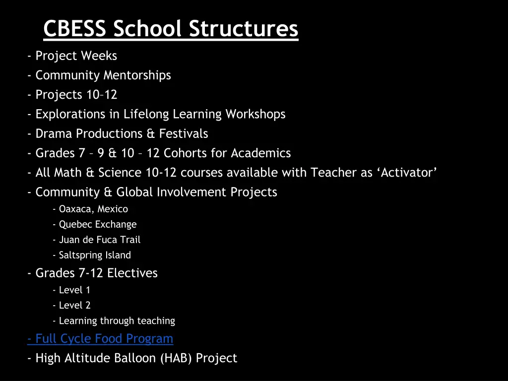 cbess school structures