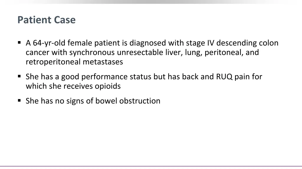 patient case