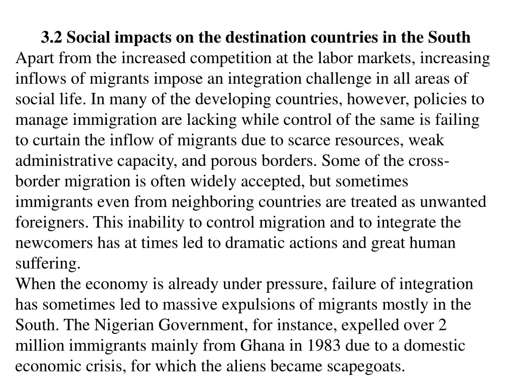 3 2 social impacts on the destination countries