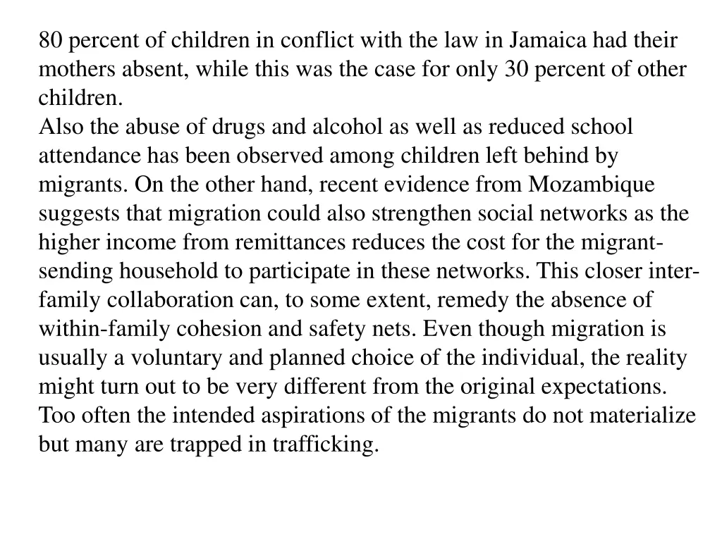 80 percent of children in conflict with