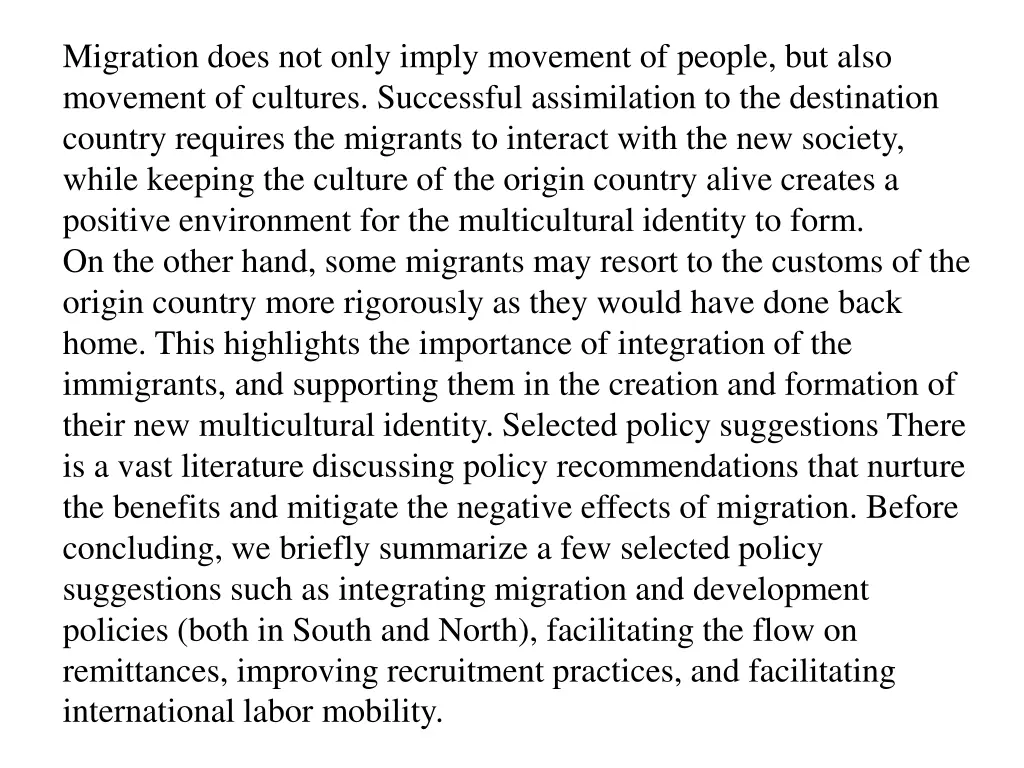 migration does not only imply movement of people