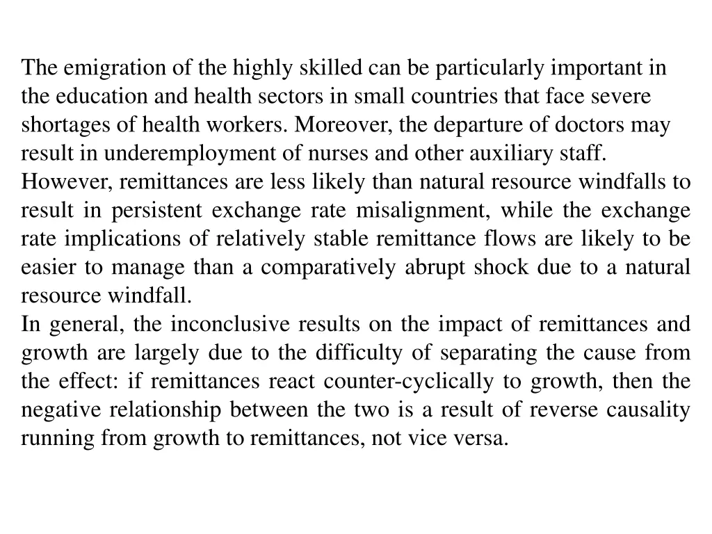 the emigration of the highly skilled 1