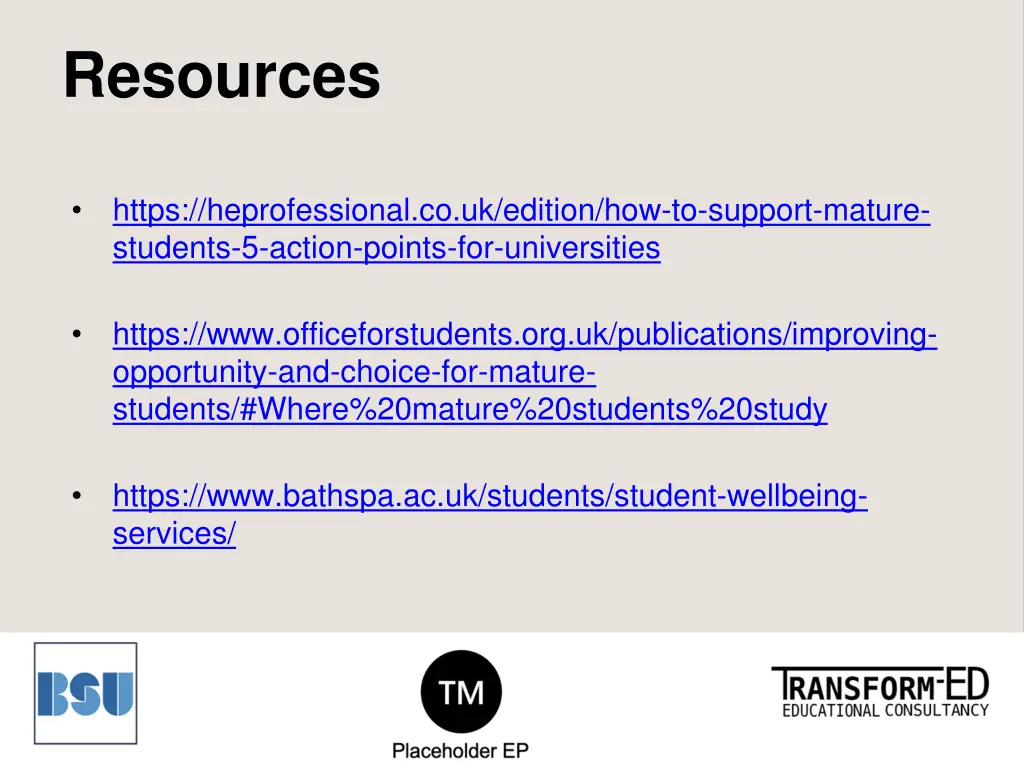 resources