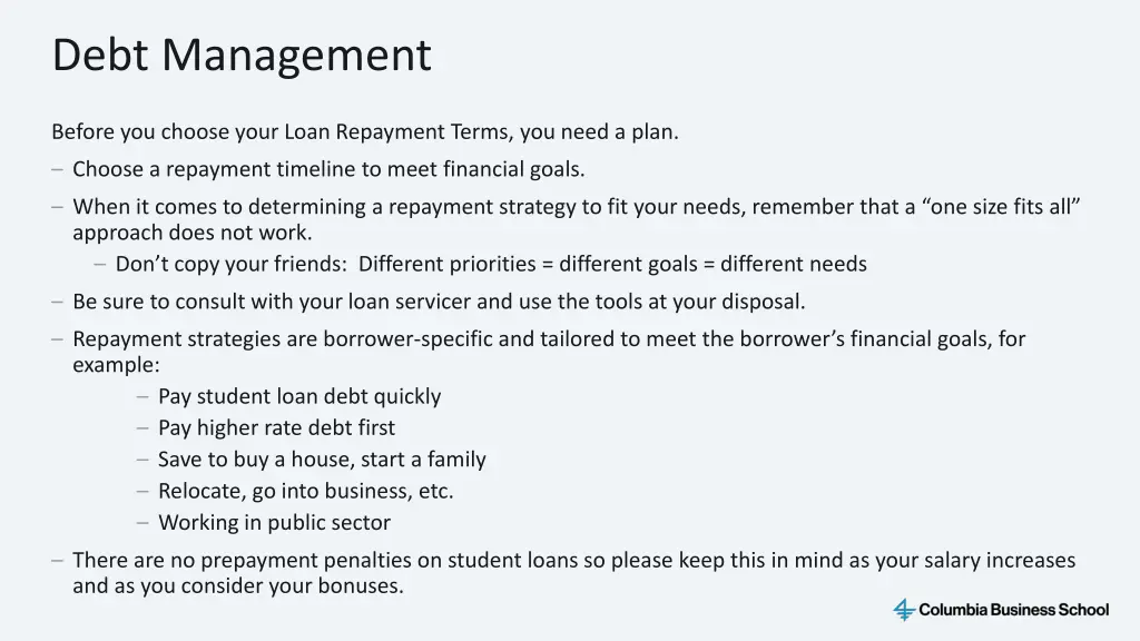 debt management