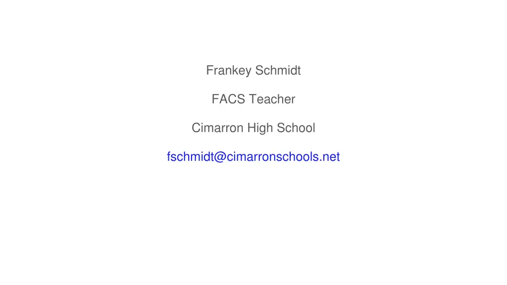 frankey schmidt