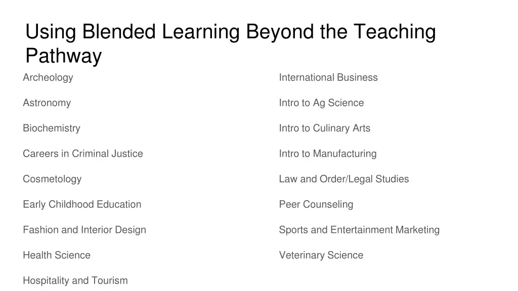 using blended learning beyond the teaching