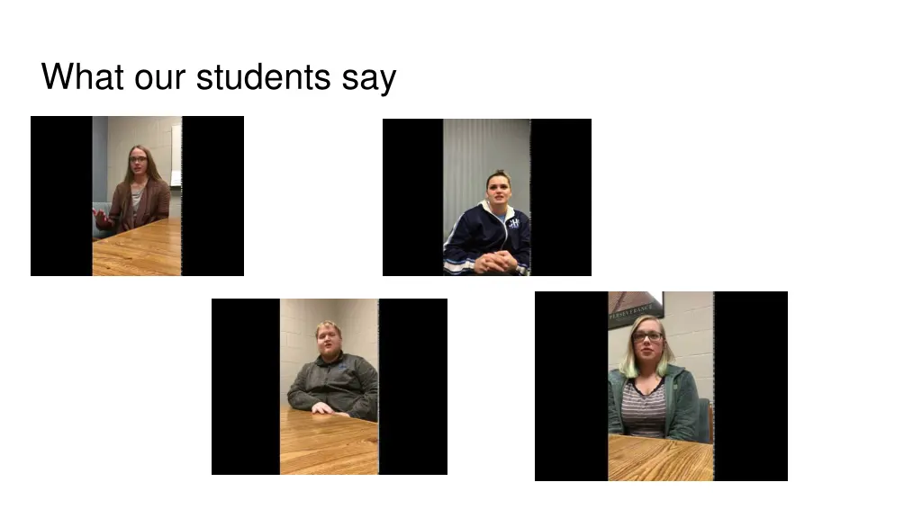 what our students say