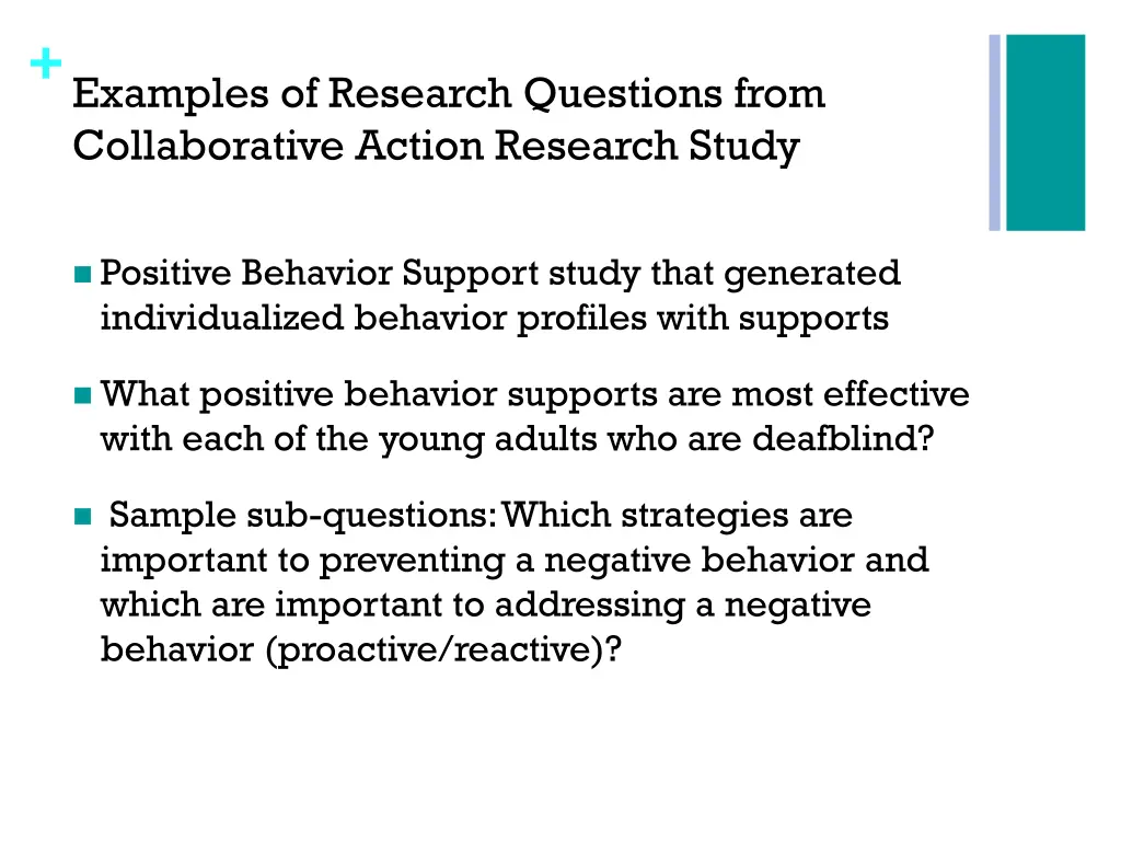 examples of research questions from collaborative